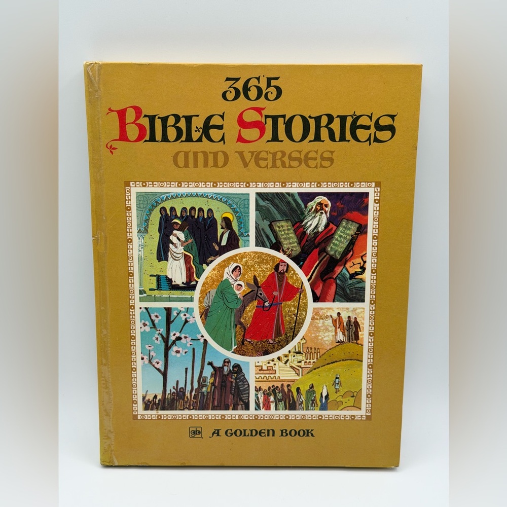 365 Bible Stories and Verses by Muriel Grainger (Hardcover, 1973) Golden Book